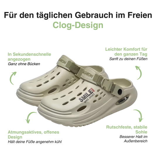 Herren Slip-On Clogs – Bequeme Sandalen – Outdoor-Slipper