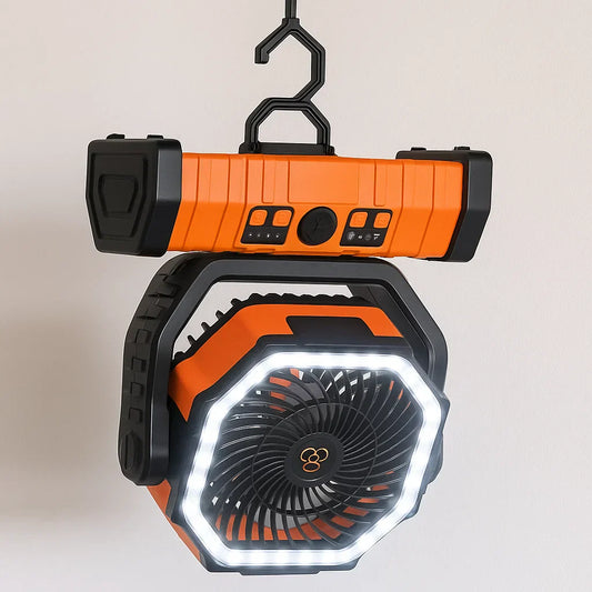 Camping-Ventilator – 3-in-1 – LED – Kabellos