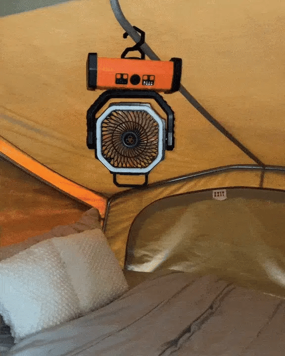 Camping-Ventilator – 3-in-1 – LED – Kabellos