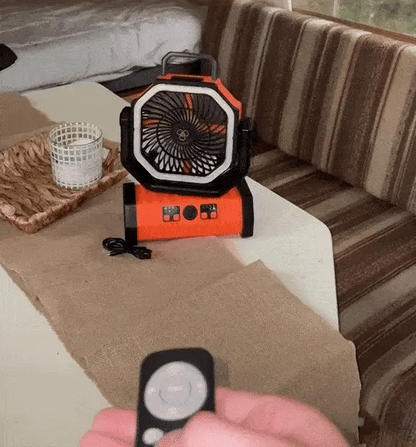 Camping-Ventilator – 3-in-1 – LED – Kabellos