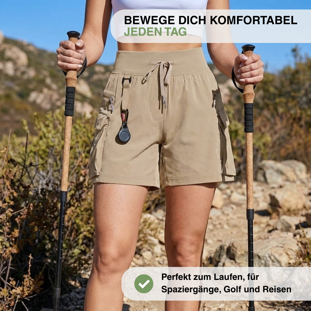 Damen Shorts – Wandern – Mit Reißverschlusstaschen