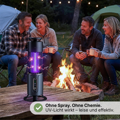 Elektrische UV-Mückenlampe – LED Insektenlampe – Wiederaufladbar – Innen & Außen