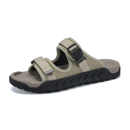 Herren Outdoor Slide Sandalen – Verstellbare Riemen – Rutschfeste Sohle
