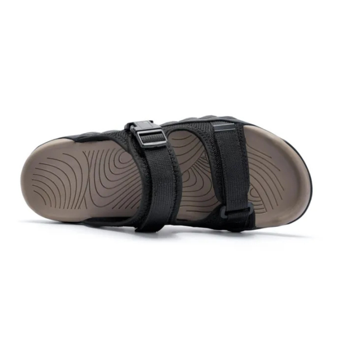 Herren Outdoor Slide Sandalen – Verstellbare Riemen – Rutschfeste Sohle
