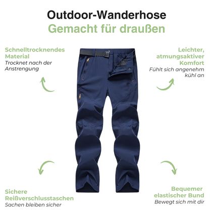 Outdoor Herren Wanderhose – Atmungsaktiv – Schnelltrocknend